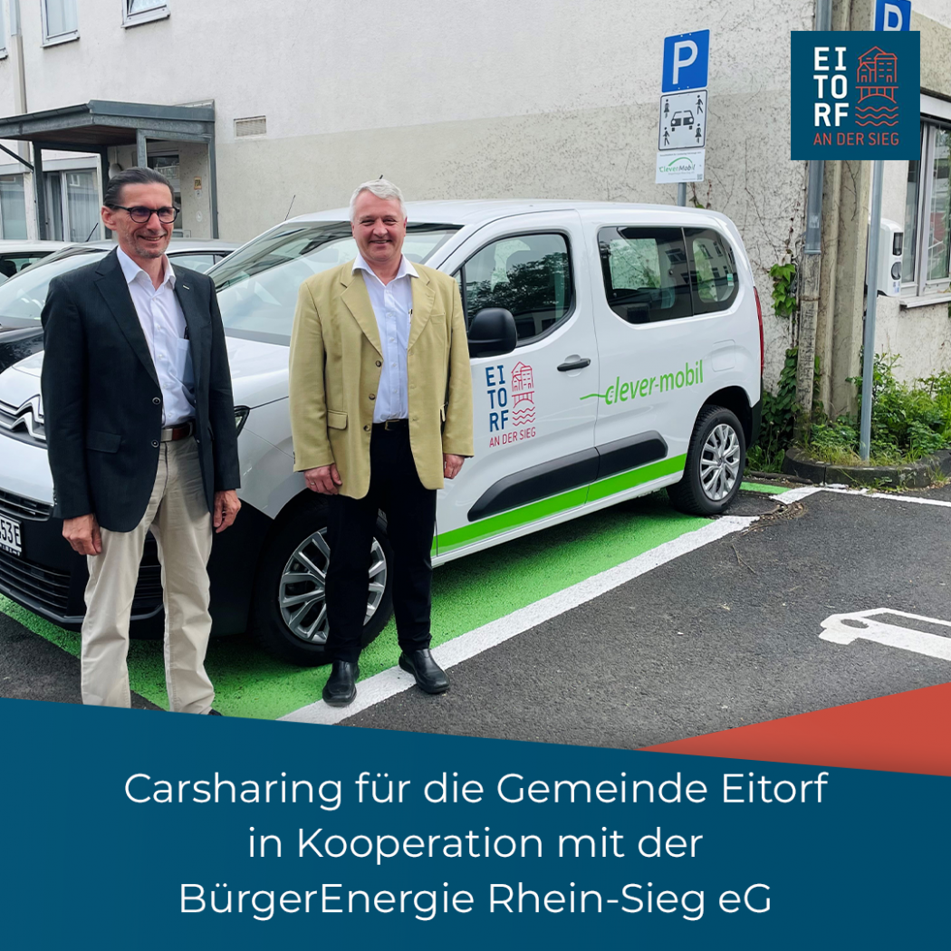 Vorstand Eitof, BürgerEnergie Rhein-Sieg eG Christian Holz, Bürgermeister Eitorf Rainer Viehof